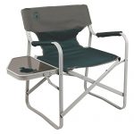 Portable Folding Deck Chair with Side Table