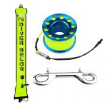 Yellow Scuba Diving Open Bottom Surface Marker