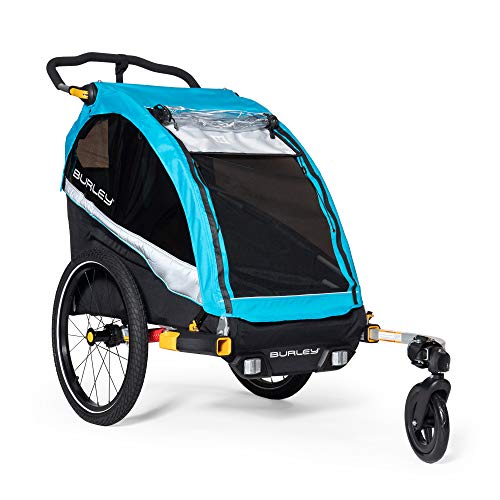1 Seat Kids Bike Trailer & Stroller, Aqua