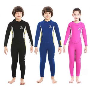 Neoprene Kids Full Wetsuit for Swimming, Diving, Snorkeling and Other Water Sports