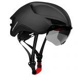 Bicycle Helmet with Removable Magnetic Goggles