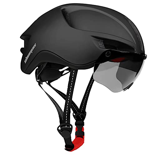Bicycle Helmet with Removable Magnetic Goggles