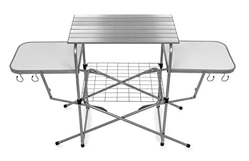 Folding Grill Table Quick Set-up and Folds