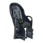 Rack Mount connection easily clamps onto a rear bike rack with tool-free installation