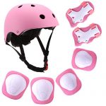 Protective Gear Set Adjustable Helmet Knee Elbow Pads