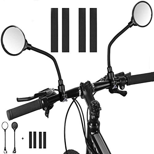 Adjustable Handlebar Rear View Mirrors with Wide Angle