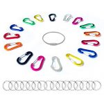 Carabiner Clip 2" D Ring Key Clip Aluminum Shape
