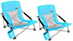 Ultralight Backpacking Chair with Cup Holder & Carry Bag