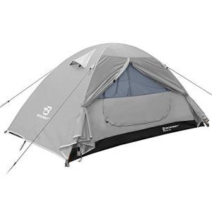 LIGHTWEIGHT, DURABLE & BREATHABLE: Rugged, Ultralight hiking tent wth Tear-Resistant fabrics are Waterproof, keeping you dry inside. Micro-mesh fabric/ Fully equipped with #8 zippers enhances breathability and comfort, reducing condensation.