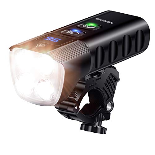 USB Rechargeable Bicycle Headlight with IP65 Waterproof and 13 Lighting Modes