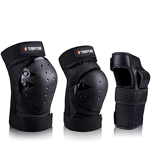 Elbows Pads Wrist Guards 3 In 1 Protective Gear Set For Skateboarding