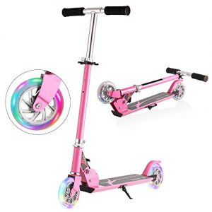 LED Foldable Portable Adjustable Height Kick Scooter