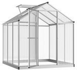 Outdoor Walk-in Garden Greenhouse with Roof Vent