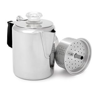 GSI Outdoors Glacier Stainless Steel Percolator Coffee Pot