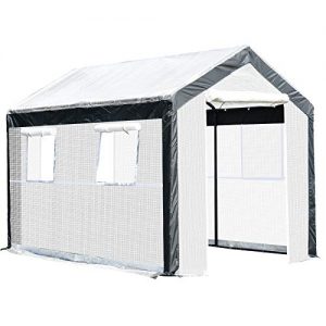 Outdoor Walk-in Tunnel Greenhouse with Roll-up Windows