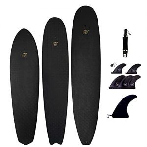 Free Soft-Top Surfboard with Hard Epoxy Bottom Decks