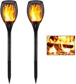 Flickering Flames Torch Solar Lights Upgraded