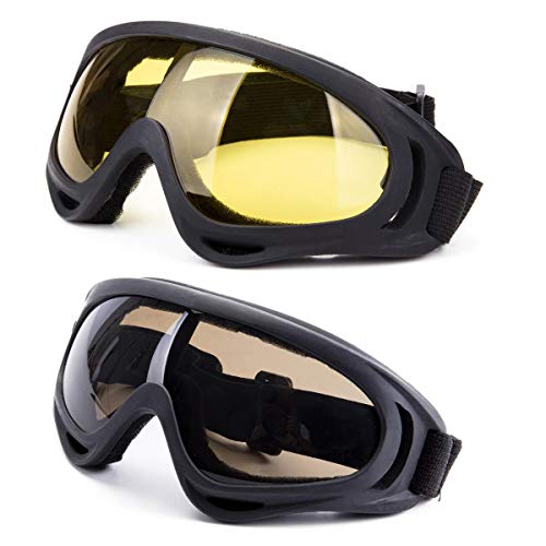 2-Pack Snowboard Goggles with UV 400 Protection