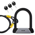 Heavy Duty Bicycle U Lock Combo with Square Steel U-Lock