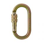 Oval-Shaped Carabiner Screw-Lock