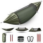 Double & Single Hammock with Mosquito Net Camping Hammock
