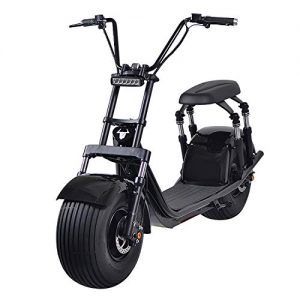 Electric Moped Fat Tire Scooter for Adults with 2 Seats