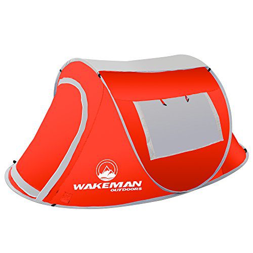 Water Resistant Barrel Style Tent for Camping with Rain Fly