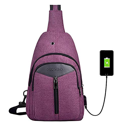 Daypack Unbalance Backpack with USB Charging Port