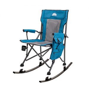 Folding Rocking Chair with Detachable Rockers Outdoor