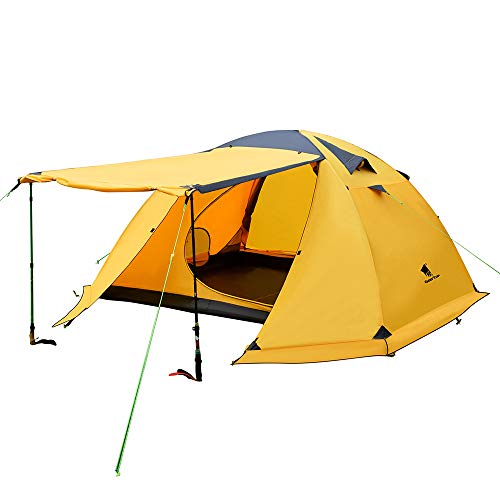 4 Person Backpacking Tent Double Layer Waterproof Larger