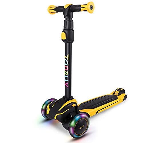 TONBUX Kids Scooter with Adjustable Height Toddler Scooter
