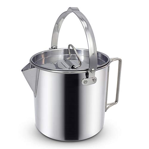 Outdoor Camping Tea Kettle Pot with Handles and with Lids