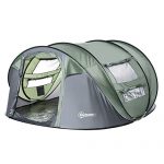 Automatic Instant Camping Tent with a Water-Fighting Polyester Rain Cover