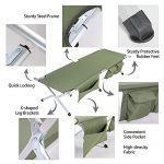 Lightweight Aluminum Camping Cot Hunting, Beach, Barbecue, Hiking - Image 4