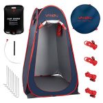 Pop Up Privacy Tent with Shower Bag 5 Gallons/20L - Waterproof Portable Bathroom/Toilet Tents for Camping and Beach - Dressing Changing Room with Carrying Bag, Lightweight - Premium Camp Gear