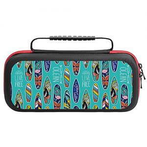 Surfboards And Stylish Phrases Printed Carrying Case