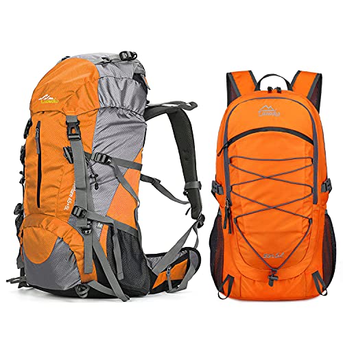 Orange 50L Hiking Backpack