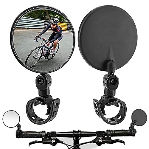 Bike Mirror, 2 Pack Bicycle mirrors for handlebars