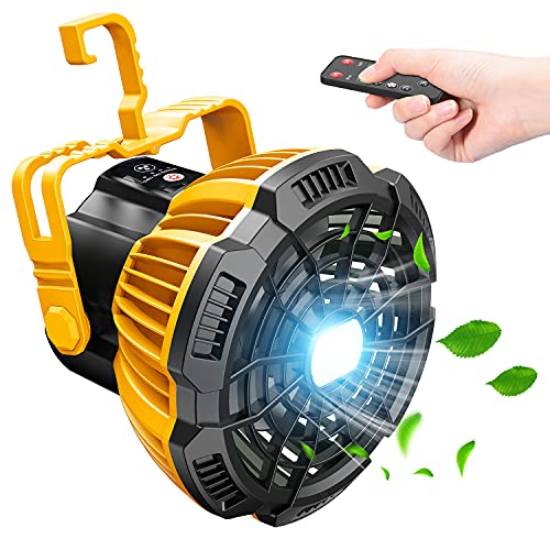 Camping Fan with LED Lantern Power Bank