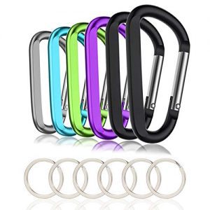 6PCS Carabiner Caribeaner Clip