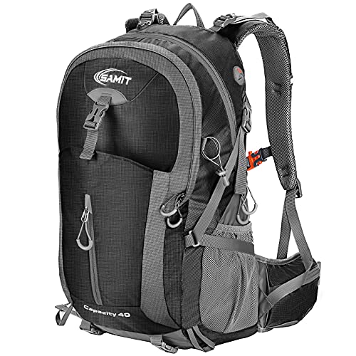 Hiking Backpack 40L with Waterproof Rain Cover