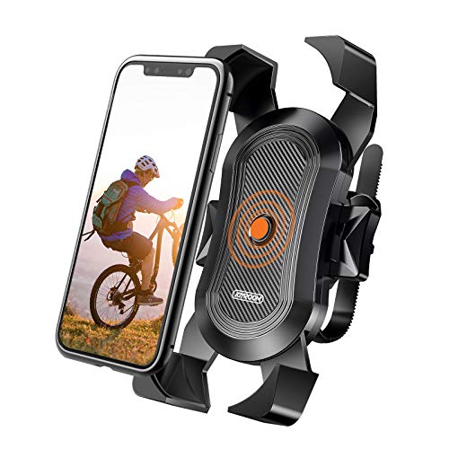 Motorcycle Phone Mount, Secure Lock & Bicycle Cell Phone Holder
