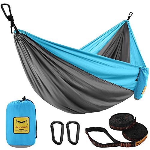 Double Portable Hammock Ultralight for Backpacking, Travel, Camping