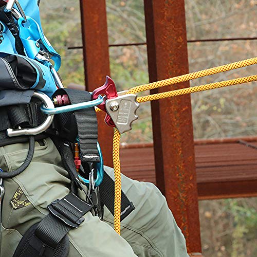 Rope Grab Ascender 24KN Riser Adjustable for Rock Climbing Tree Arborist 