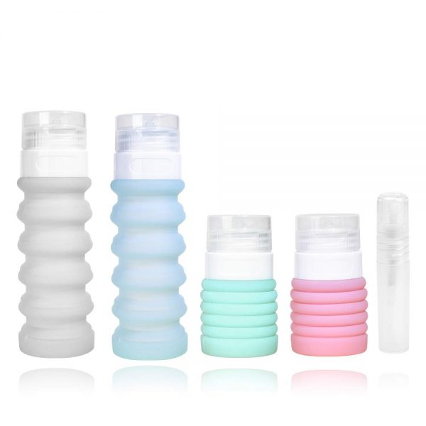 Portable Refillable Containers for Toiletries Shampoo Lotion Soap