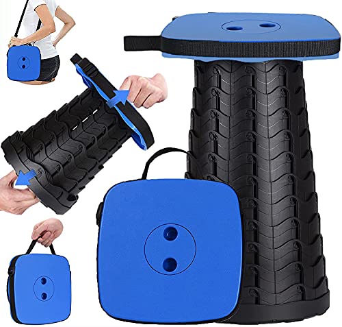 Portable Retractable Collapsible Stool with Larger Seat