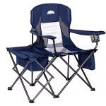 Folding Camping Chairs with Cooler Table Side Bag