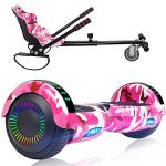 SISIGAD Hoverboard with Seat Attachment Combo