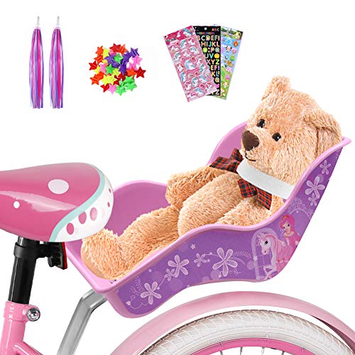 Doll Bike Seat Decorative Decals Stickers and Star Wheel Spokes
