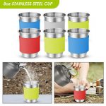 Camping Cookware Mess Kit with Base Dinner Cutlery Sets - Image 5